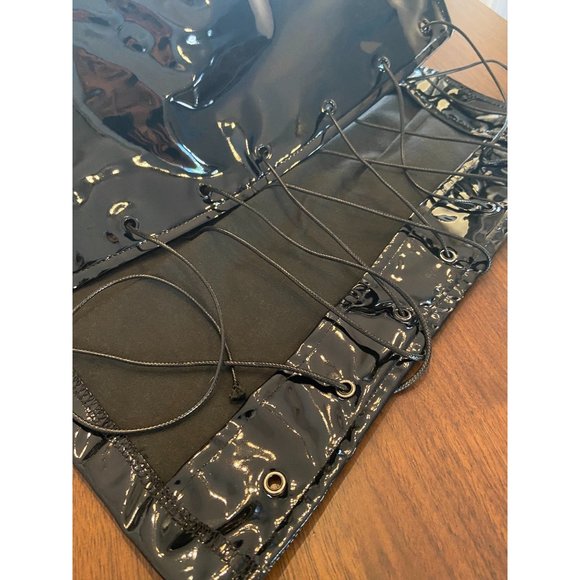 Danielle Guizio DG Devoiler Black Lace-Up Mini Skirt Women's X-Small - Picture 8 of 14